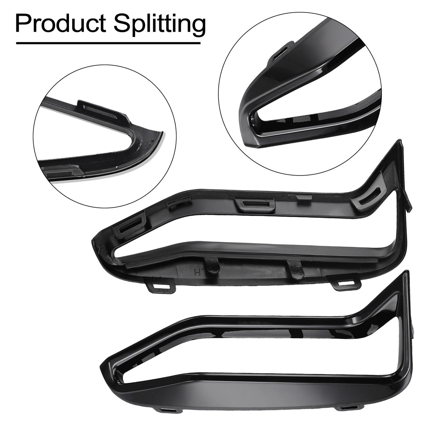 Bumper Side Grille Front Bumper Trim Car Maintenance High-quality Materials