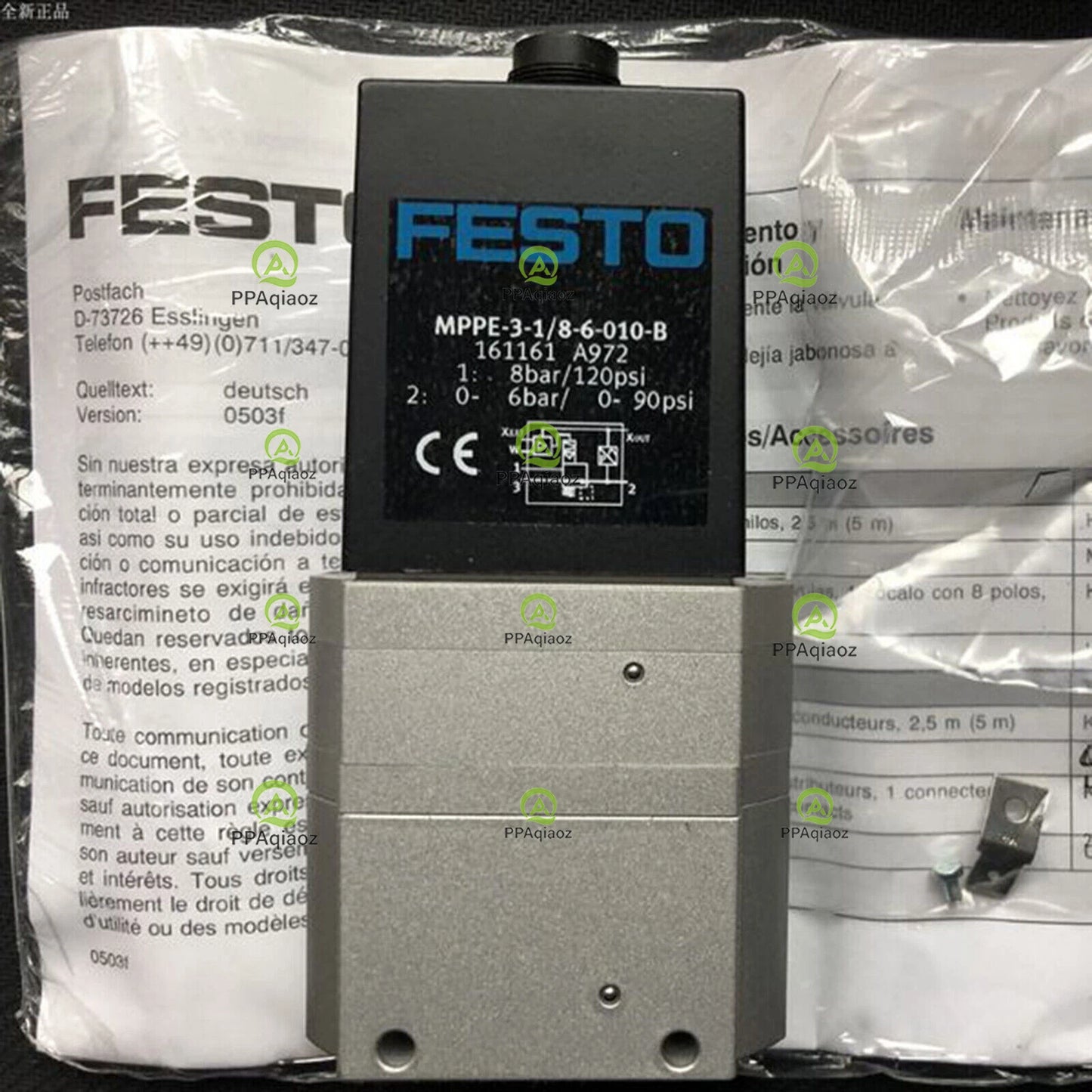 1PC  FESTO MPPE-3-1/8-6-010-B 161161 Proportional Pressure Regulator