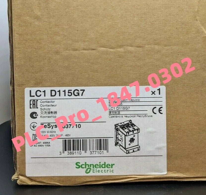 1PCS   Schneider LC1D115G7 115A, 120V, 50160Hz  Fast delivery #P