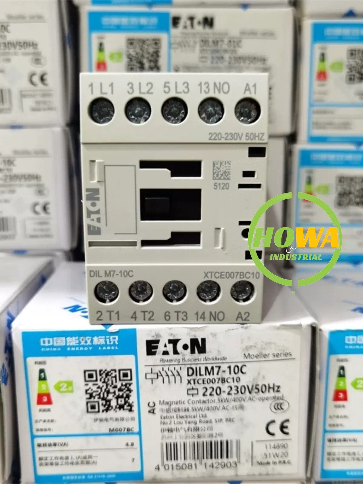 1/piece  EATON AC contactor DILM7-10C DILM7-10C AC220V AC110V