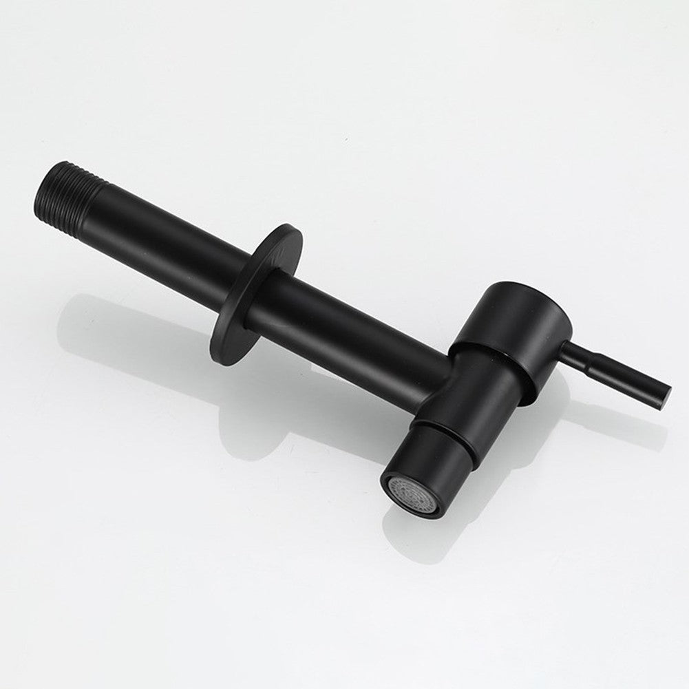 Outdoor Garden Faucet with Long Handle and Sturdy Stainless Steel Construction