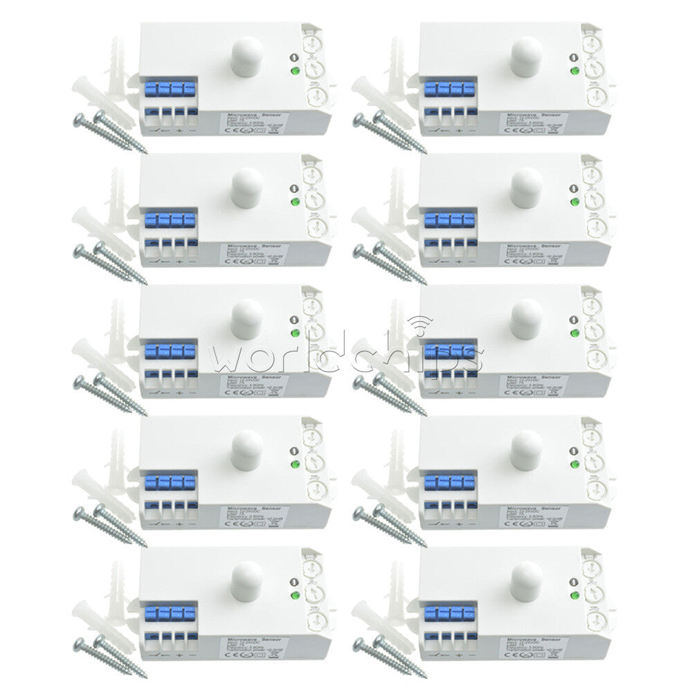 10PC SK-807K-DC DC12V-24V 5.8GHz Microwave Radar Sensor Light Switch Body Motion
