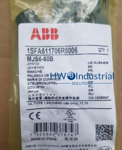 1PC  MJS6-60B with Contact MCB-10 ABB Joystick Cross Switch Self Reset