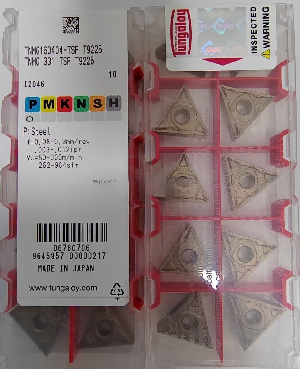 10Pcs/Box Tungaloy TNMG160404-TSF T9225 TNMG331-TSF Carbide Insert Milling Blade