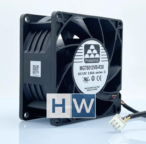 1PC MGT8012VB-R38 DC12V 2.80A 8CM 3-wire Waterproof Cooling Fan