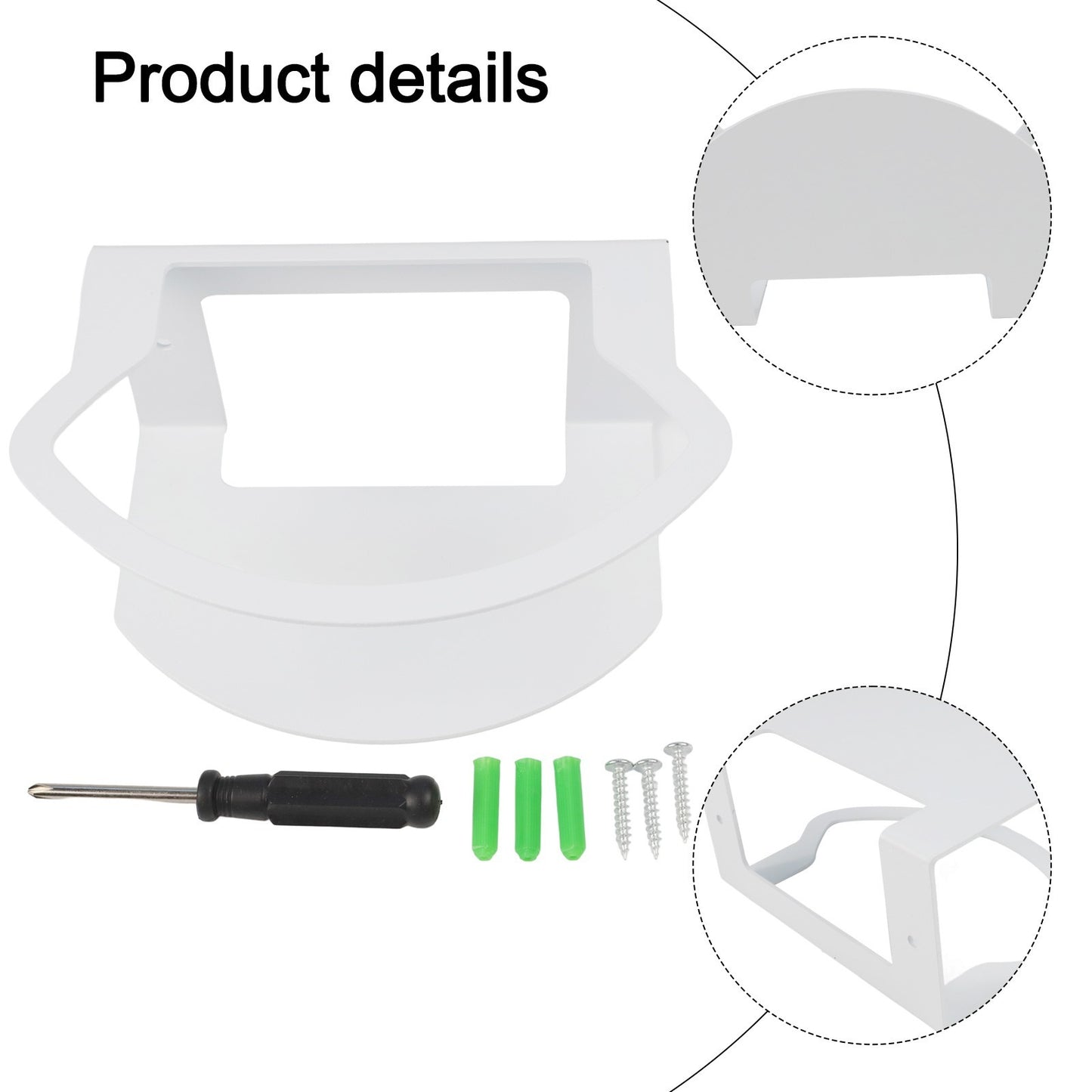 White Removable Metal Wall Mount Compatible with For EERO Pro7 Easy Install