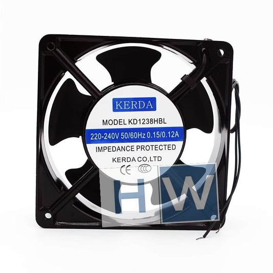 1PC Kerda KD1238HBL 220-240V 0.15A/0.12A 120*38mm 12CM Cabinet Cooling Fan