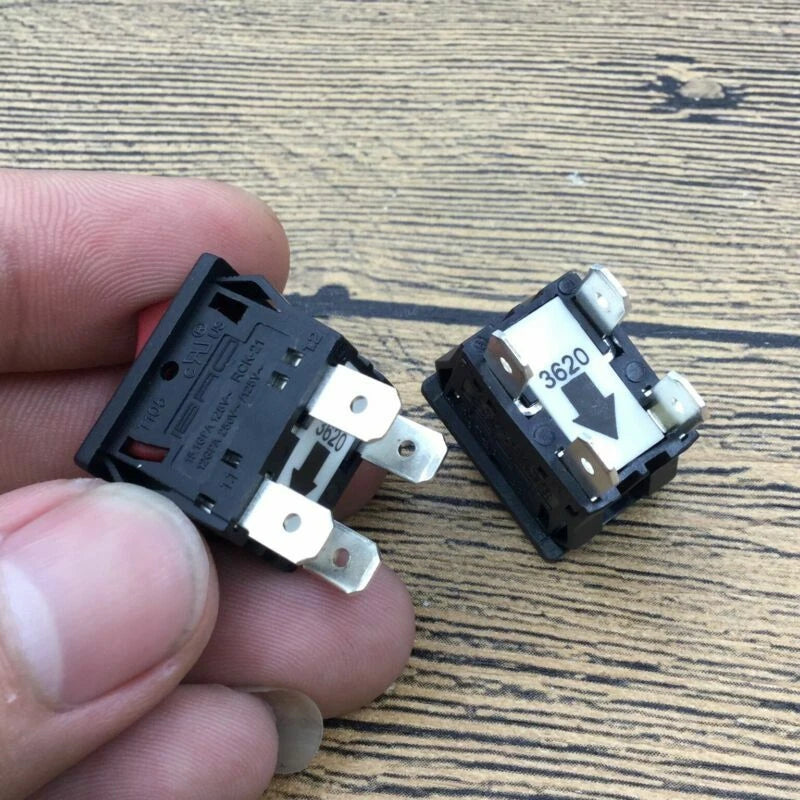 2pcs IBAO RCK-21 12A/250V 15.1A/125V 4FEET ON-OFF Rocker Switch