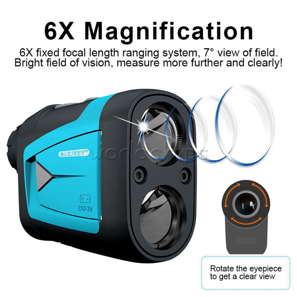 PF210 Outdoor 600M Handheld Laser Ranging Telescope Slope Golf Rangefinder LCD