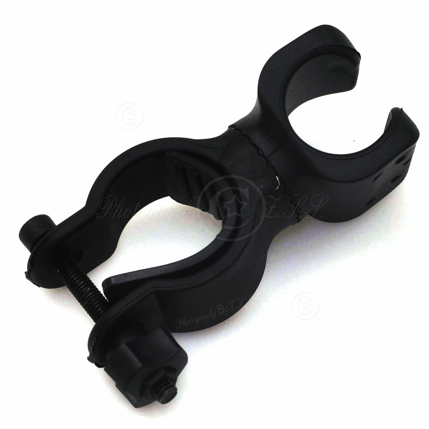 2x Bicycle LED Flashlight Bracket 360° Holder Mount Soft Bike Quick Release Clip