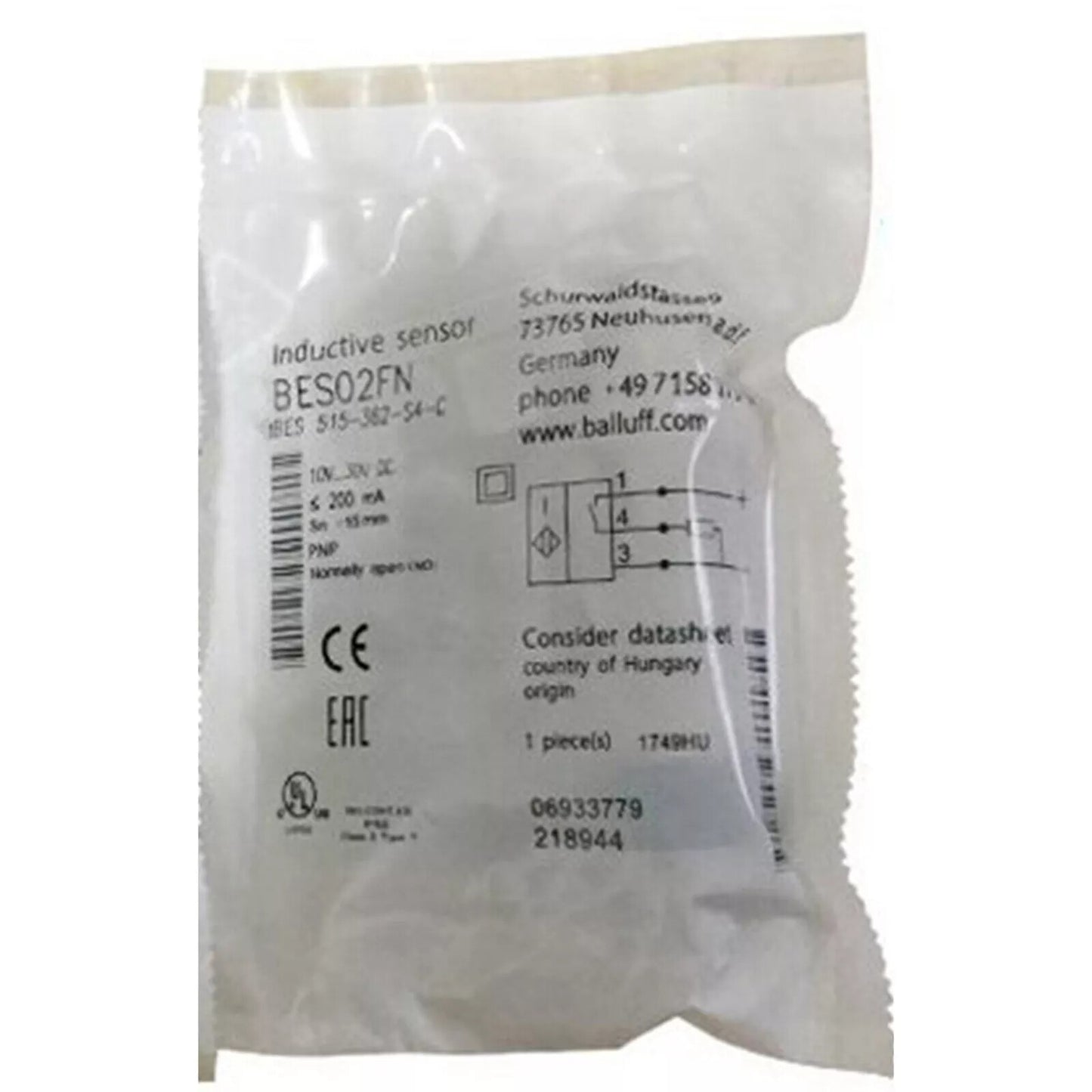 one  for BALLUFF Proximity Switch BES 515-362-S4-C