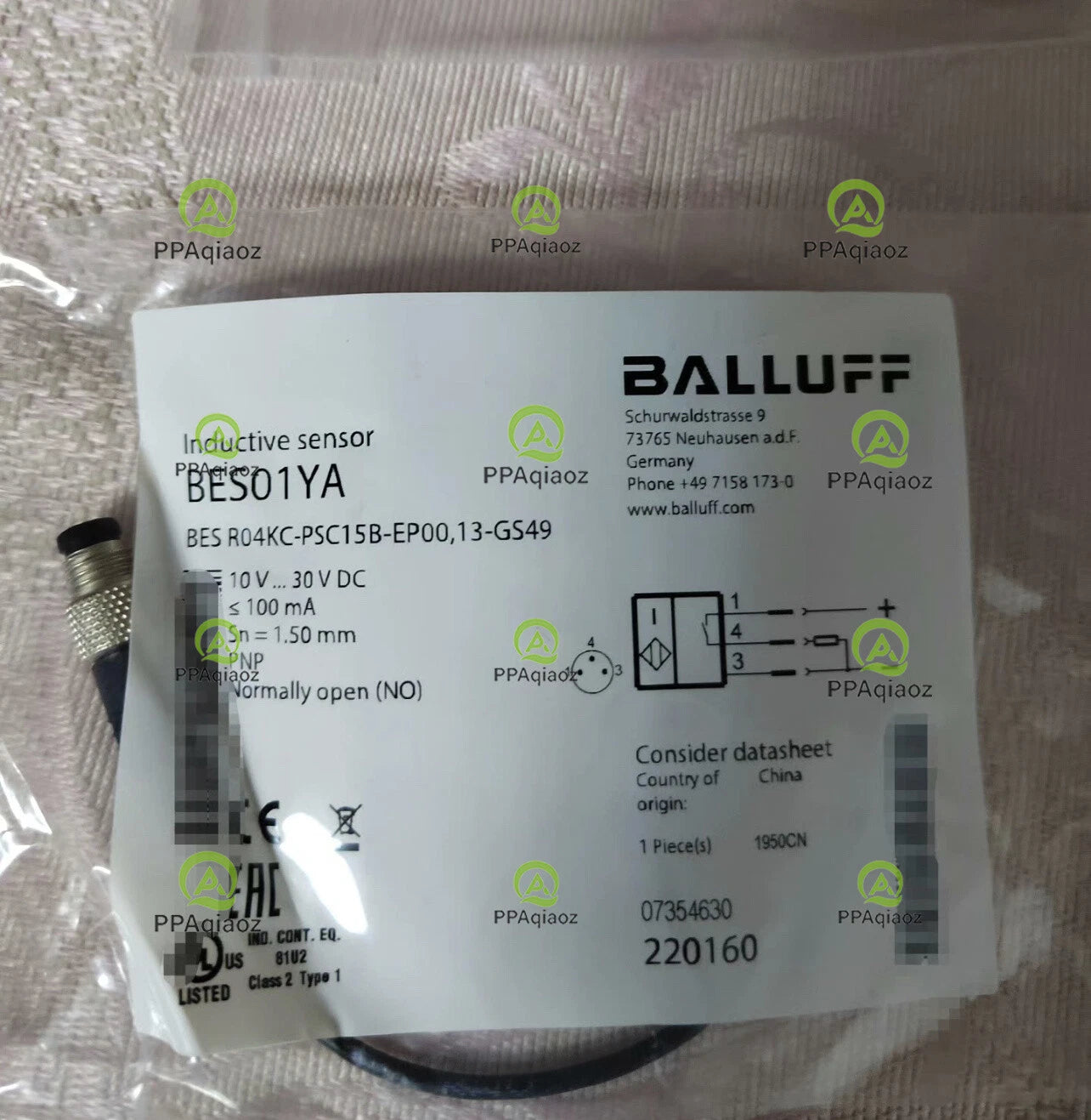 1Pcs   BALLUFF BES R04KC-PSC15B-EP00,13-GS49（BES01YA）sensor