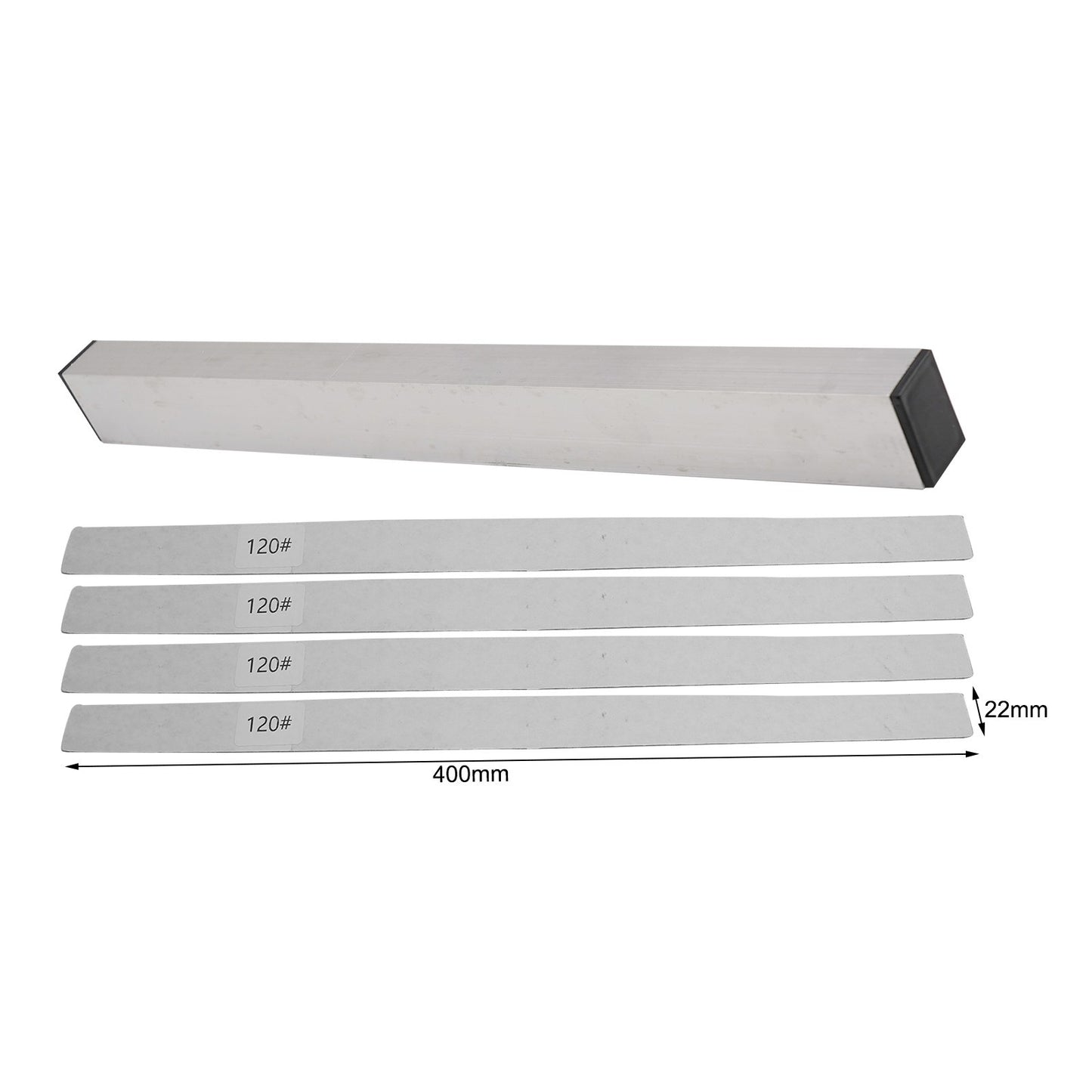 Guitar Luthier Essential Neck Fret Beam Leveling Bar with 6PCS Sanding Sheets