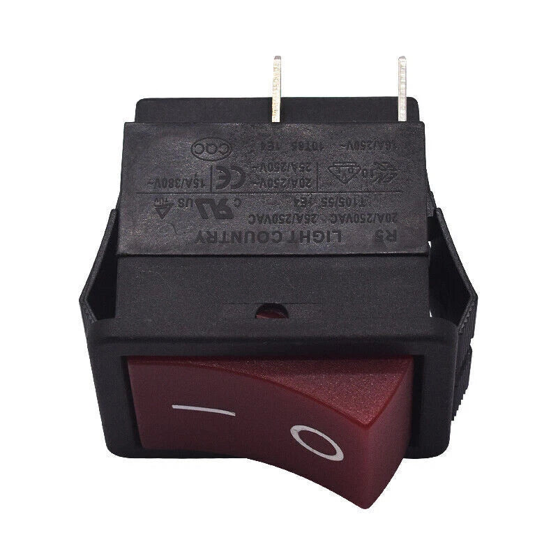 1PC Light Country R5 4pin Red Rocker Switch 2position 25A 250V