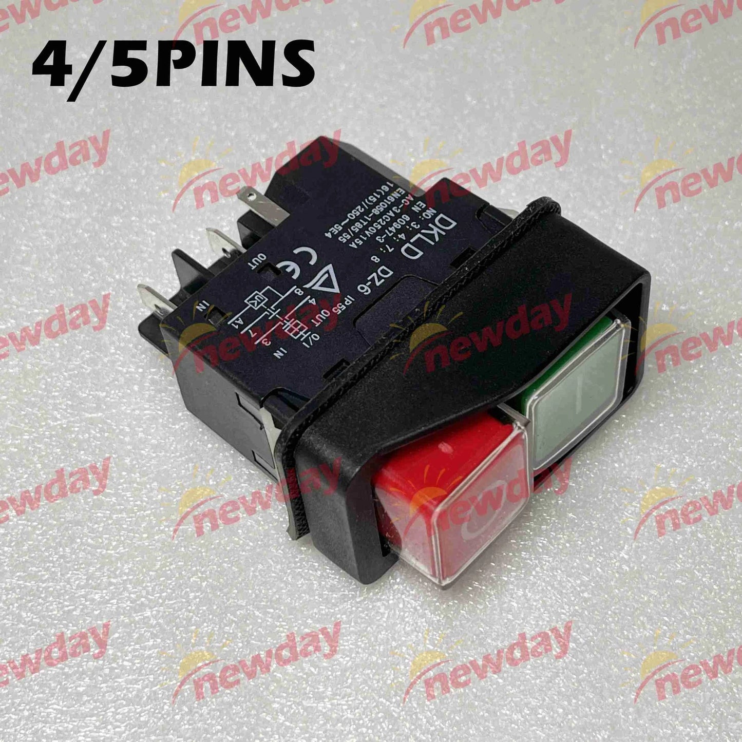 DKLD DZ-6 Emergency Stop Electromagnetic Switch Power Switch for Bench Lathes