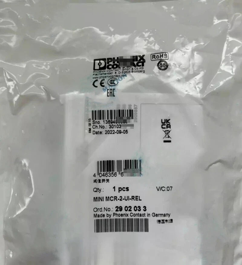Phoenix Contact MINI MCR-2-UI-REL Threshold Value Switch 2902033 #P