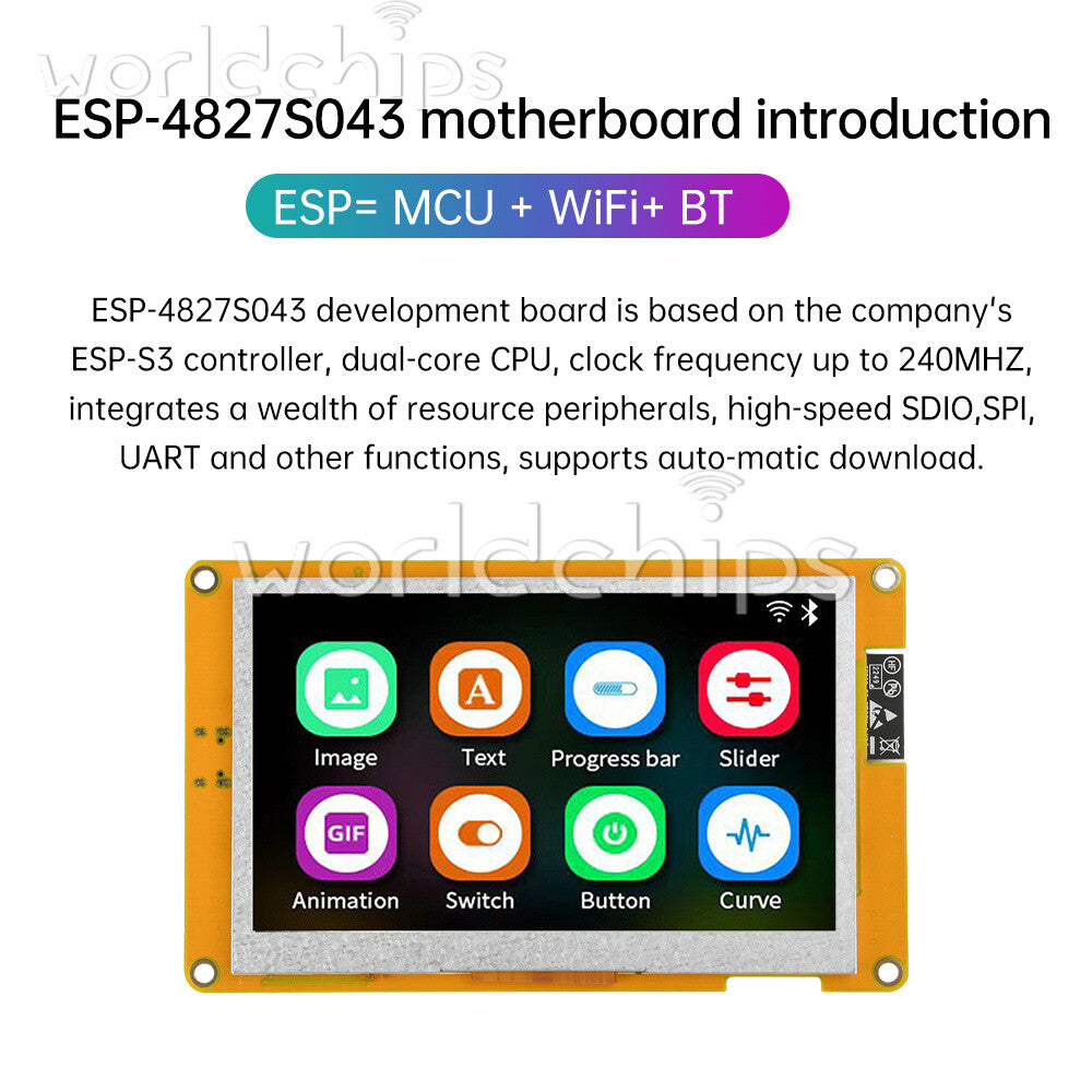 ESP32-S3 Wifi Bluetooth Development Board 16MB Resistive Capacitive Touch Module