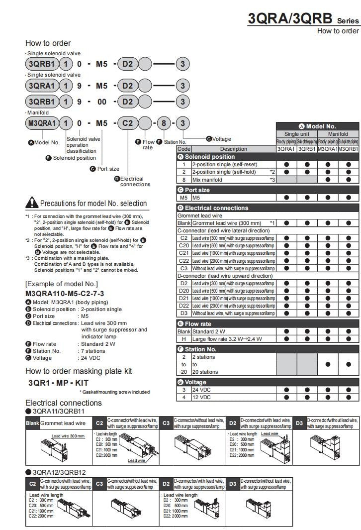 1PC CKD 3QRA110-M5-C2H-3 Solenoid Valve  Quality Assurance Fast delivery