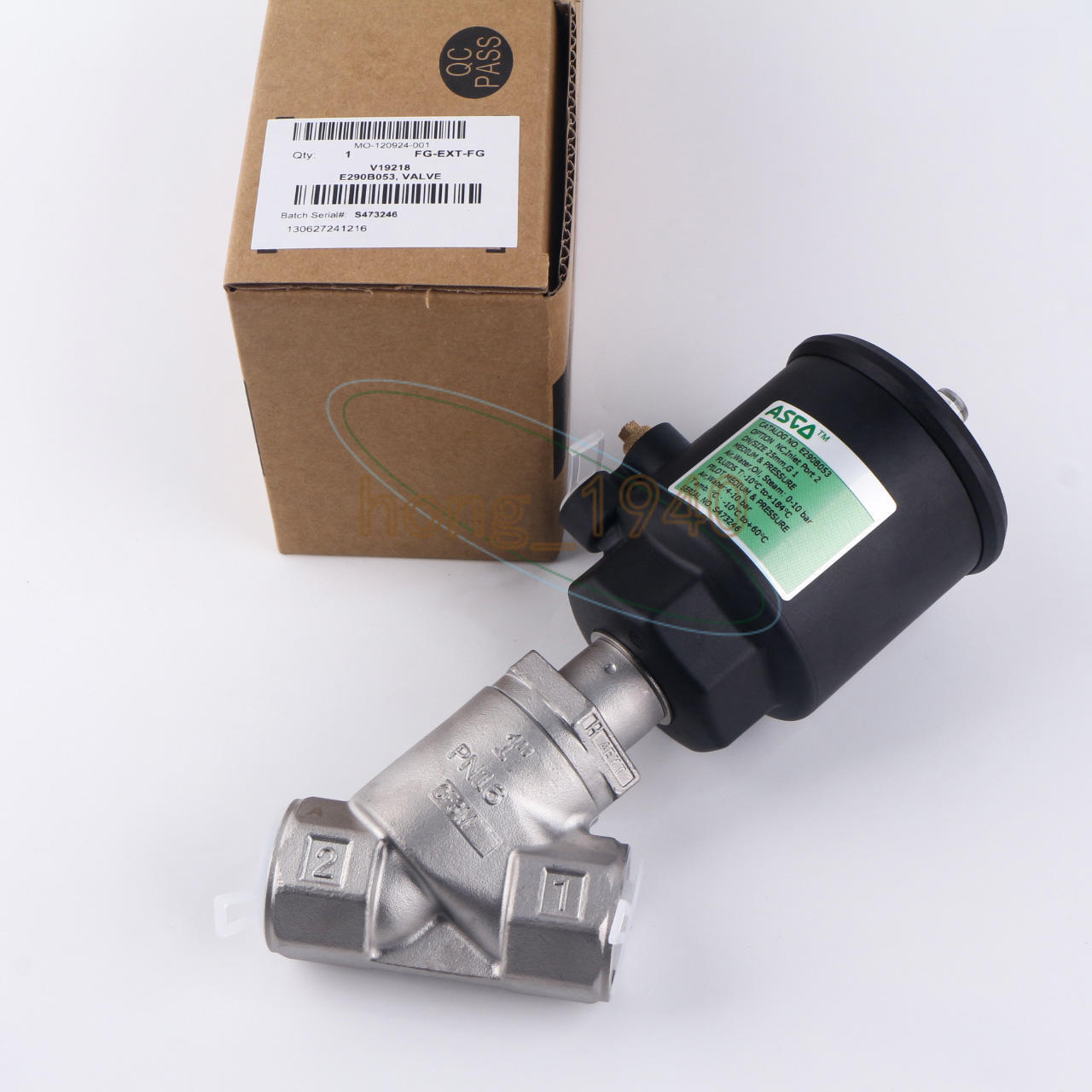 1 PCS  ASCO pneumatic angle seat valve E290B053 Free Shipping