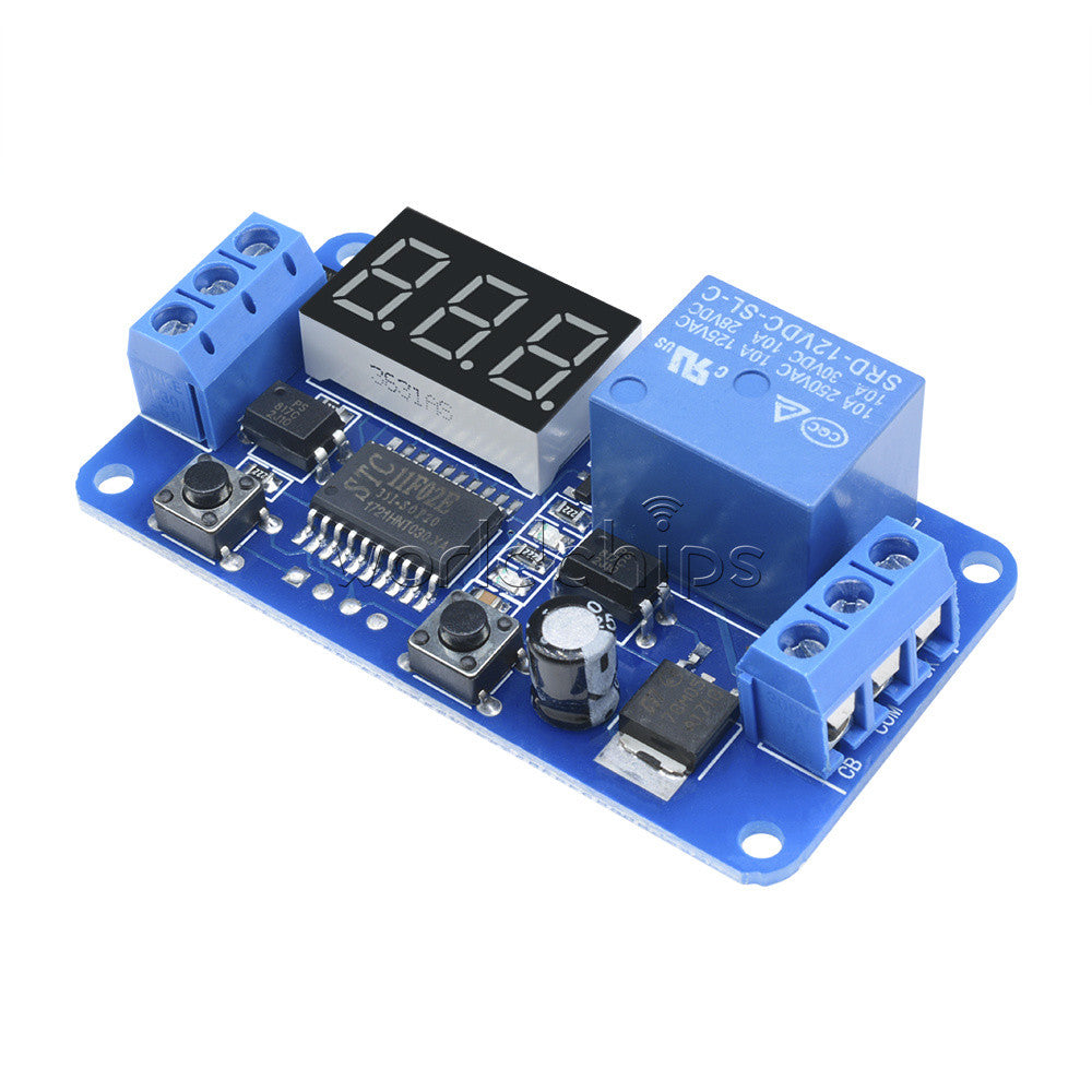 5PCS DC 12V LED Display Digital Delay Timer Control Switch Module PLC Automation
