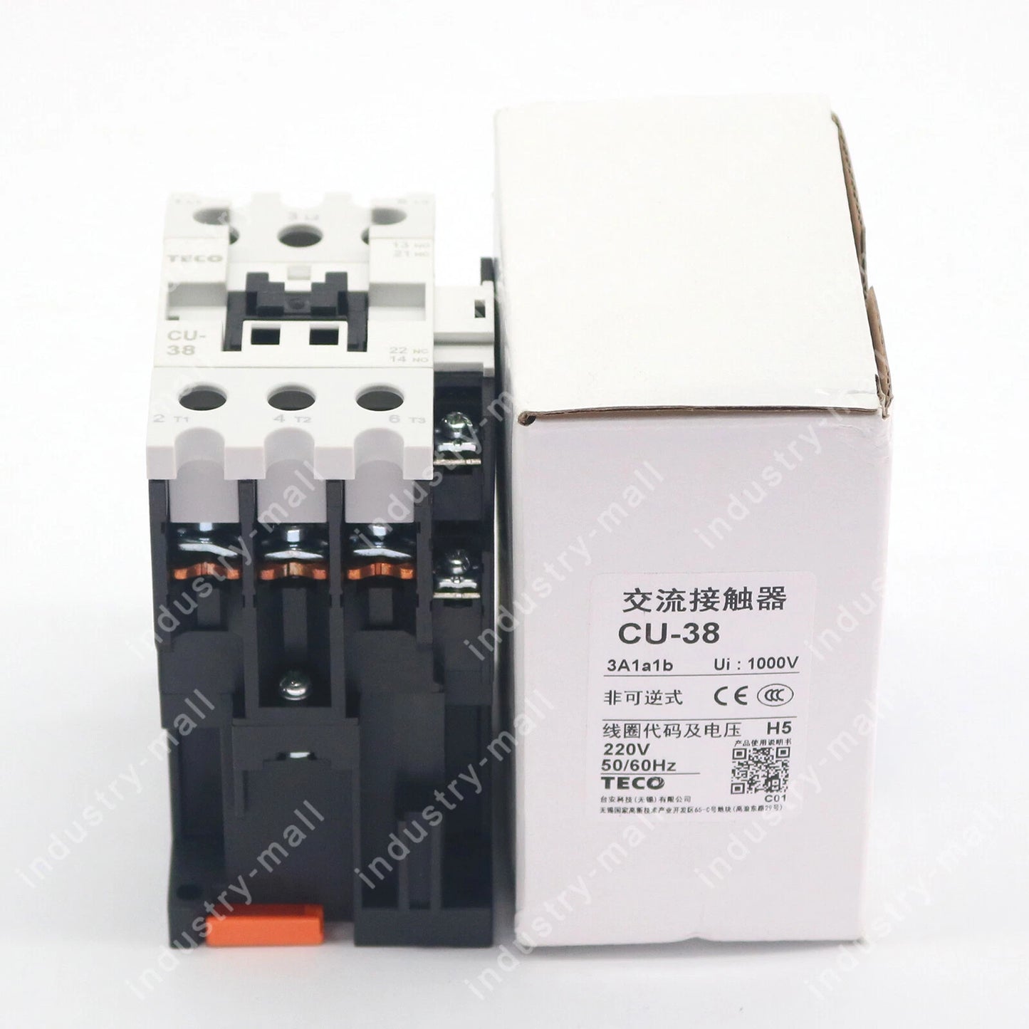 For TECO CU-38 220VAC  Magnetic Contactor Free Shipping #P