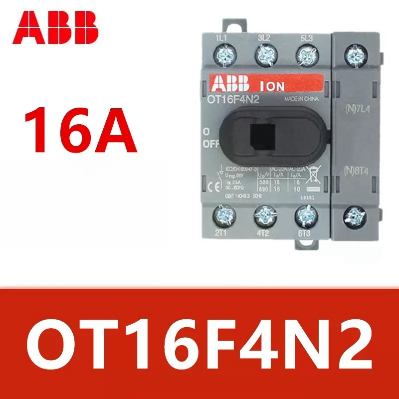 1/piece  ABB Guide Rail Installation Isolation Switch OT16F4N2 16A