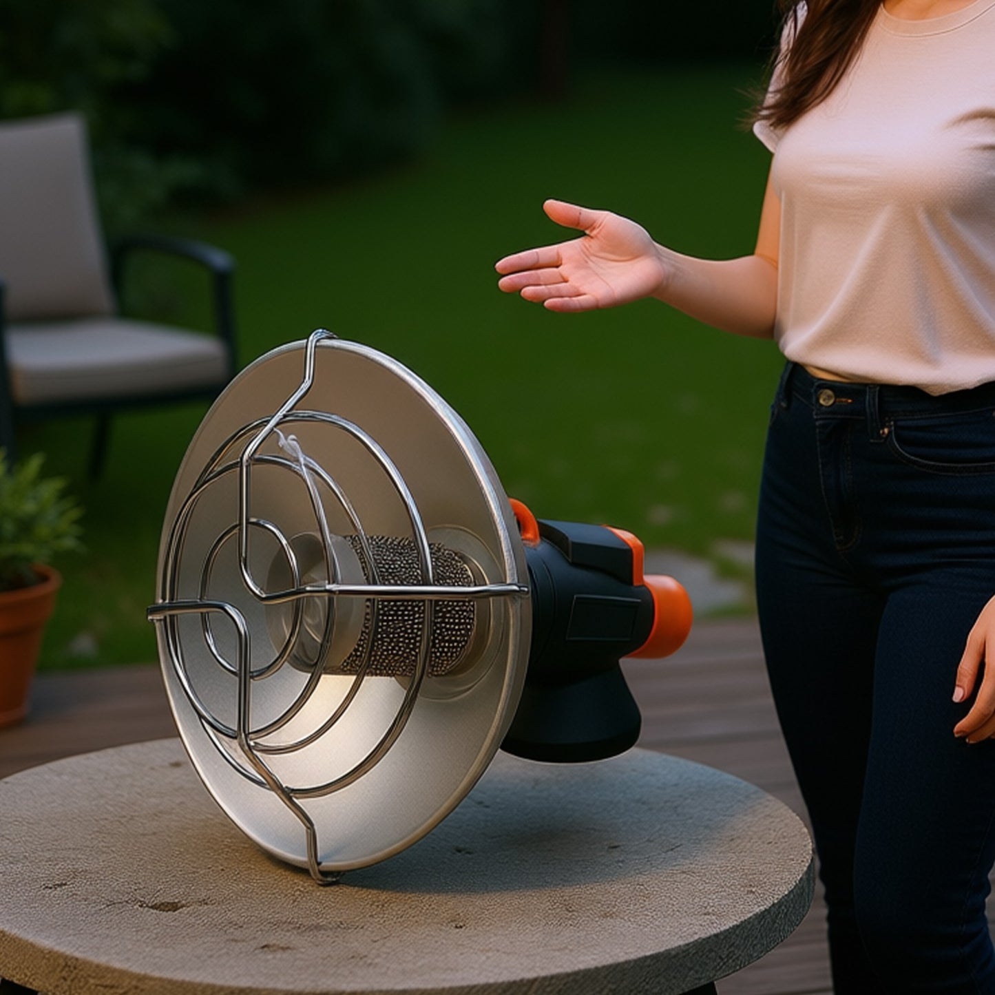 Innovative Portable Heater Designed for Safe Outdoor Use in For Winter