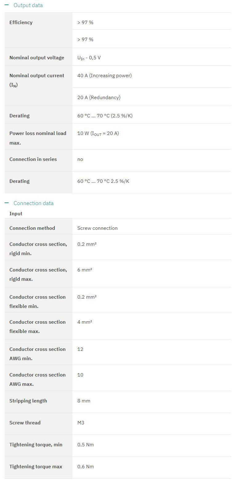 1pcs PHOENIX QUINT-DIODE/12-24DC/2X20/1X40 2320157 Redundancy Module Gray