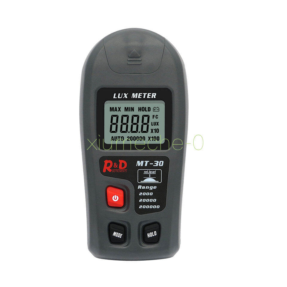 0~200,000lux Range Light Meter Illuminometer lux/fc Photometer Tester