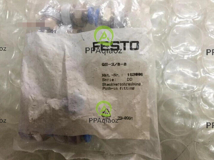 10PC  FESTO QS-3/8-8 153006 Fittings Free Shipping QS388