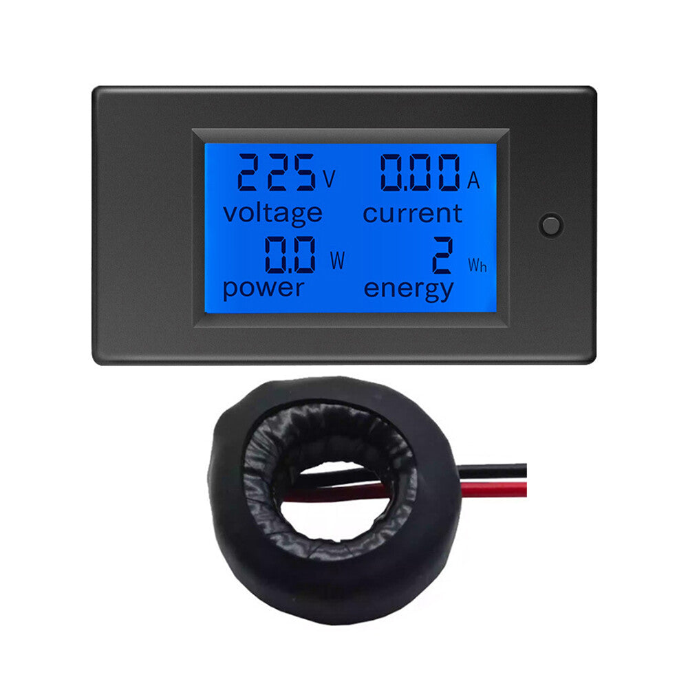 AC80V-260V Digital LED Display Voltmeter Ammeter Wattmeter Power Energy Meter
