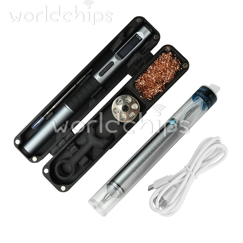Digital Portable Soldering Iron Pen 100W Fast Heat Adjustable Temperature Type-C