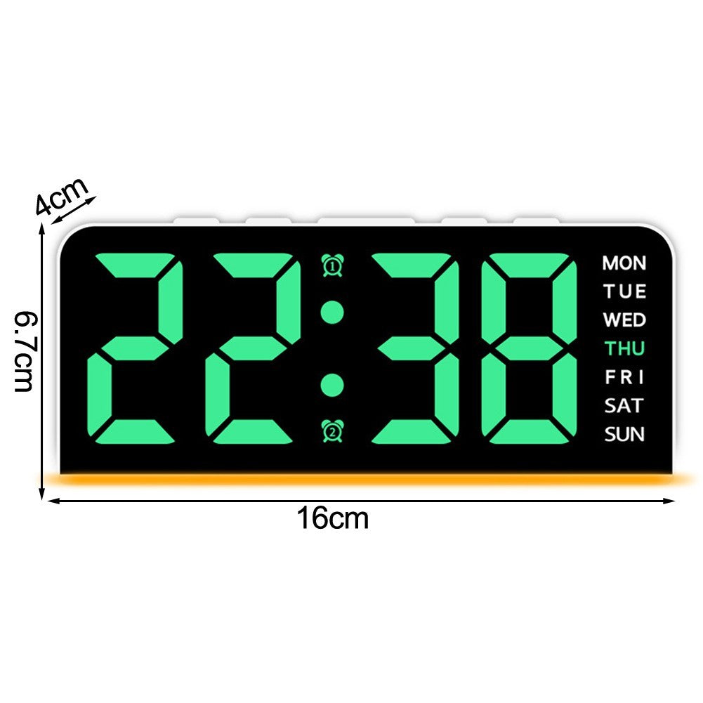 Digital Clock Snooze Clock Adjustable Brightness Levels Bedroom Or Office Use