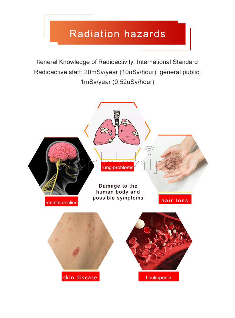 UNI-T UT334A Geiger Counter Electromagnetic Radiation Detector Xβγ-ray Detection