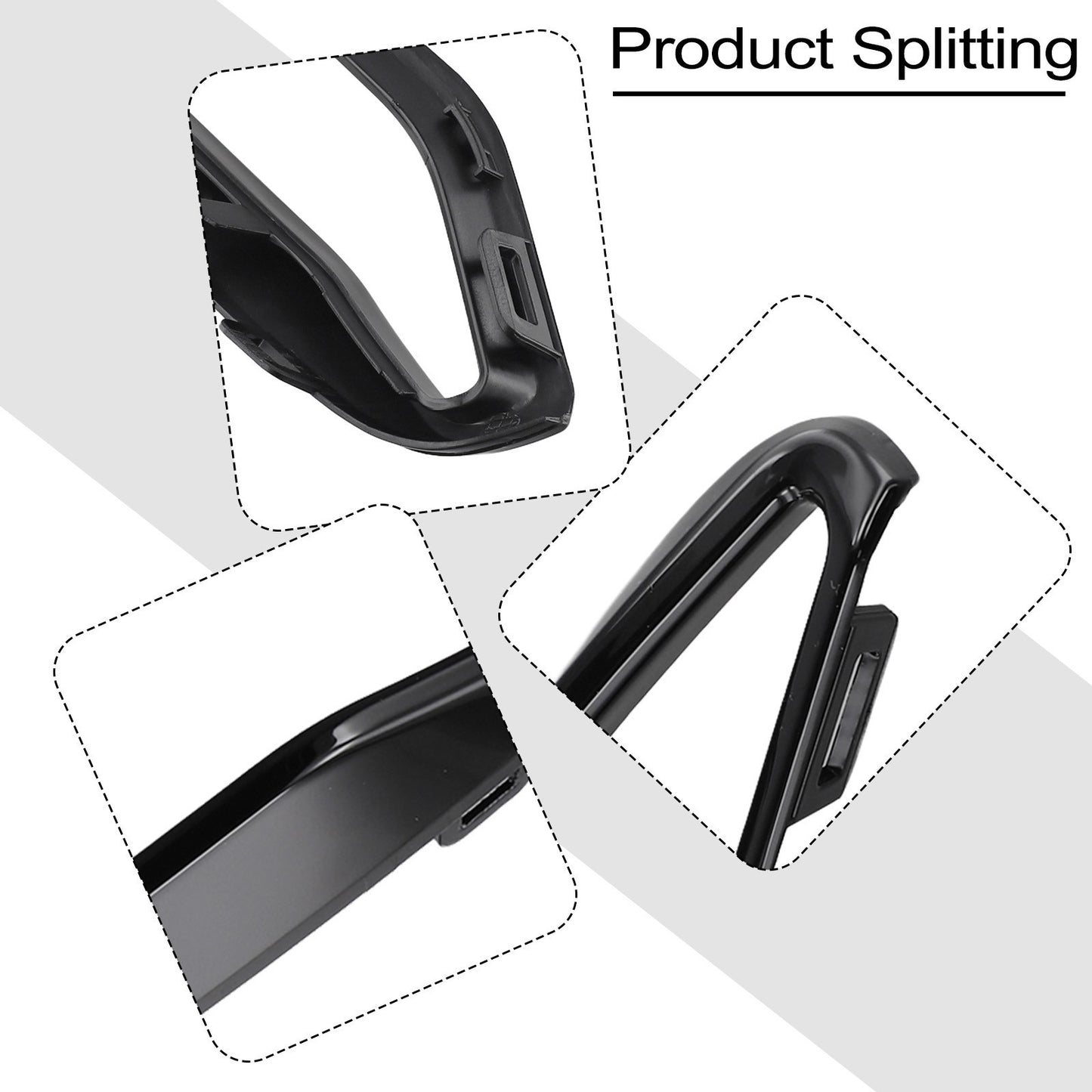 Bumper Side Grille Front Bumper Trim Car Maintenance High-quality Materials