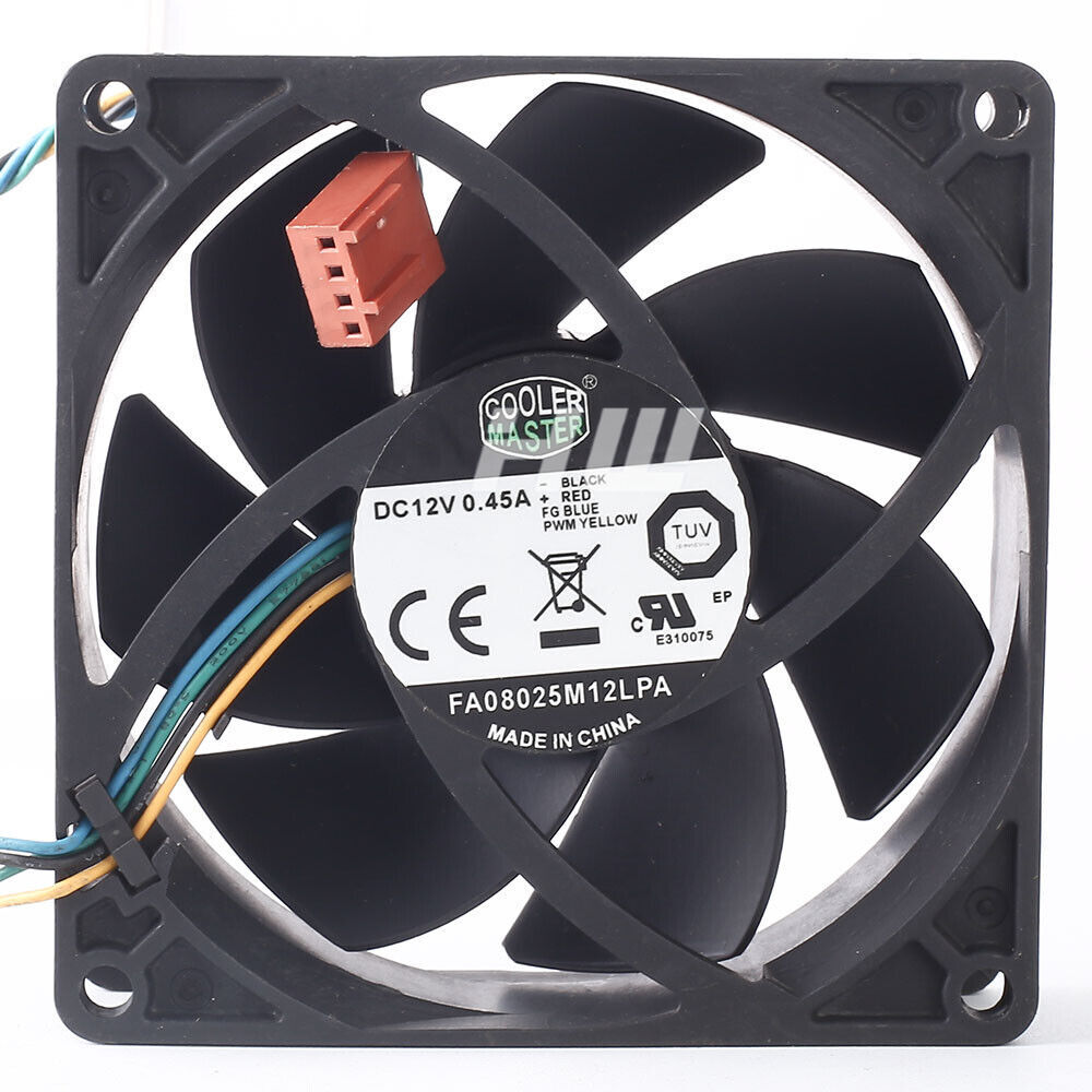 FA08025M12LPA 8CM 80*80*25MM 0.45A DC 12V 4-lines cooling fan