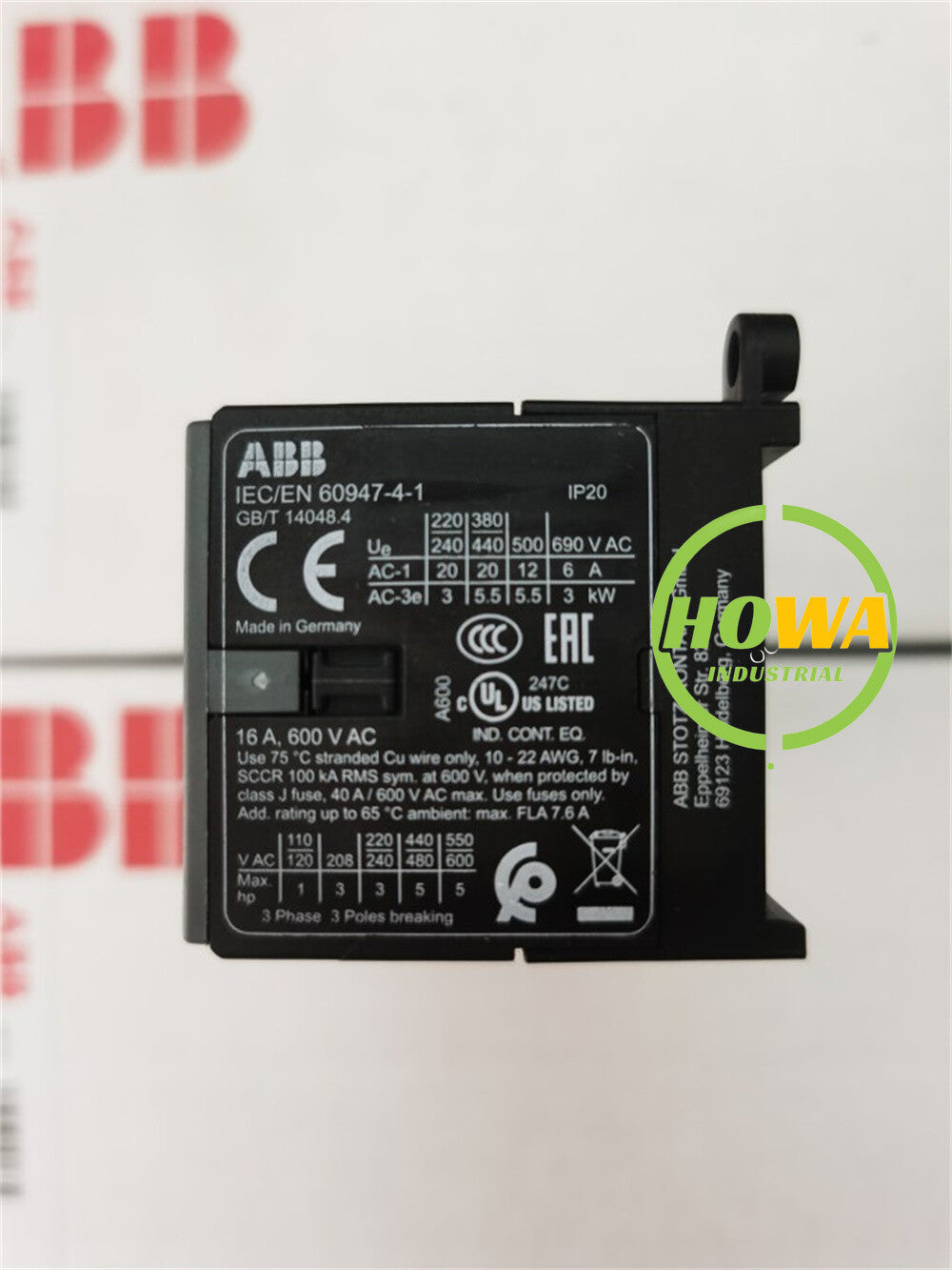 1/piece  ABB Mechanical Interlocking Contactor VBC7-30-01 24V DC