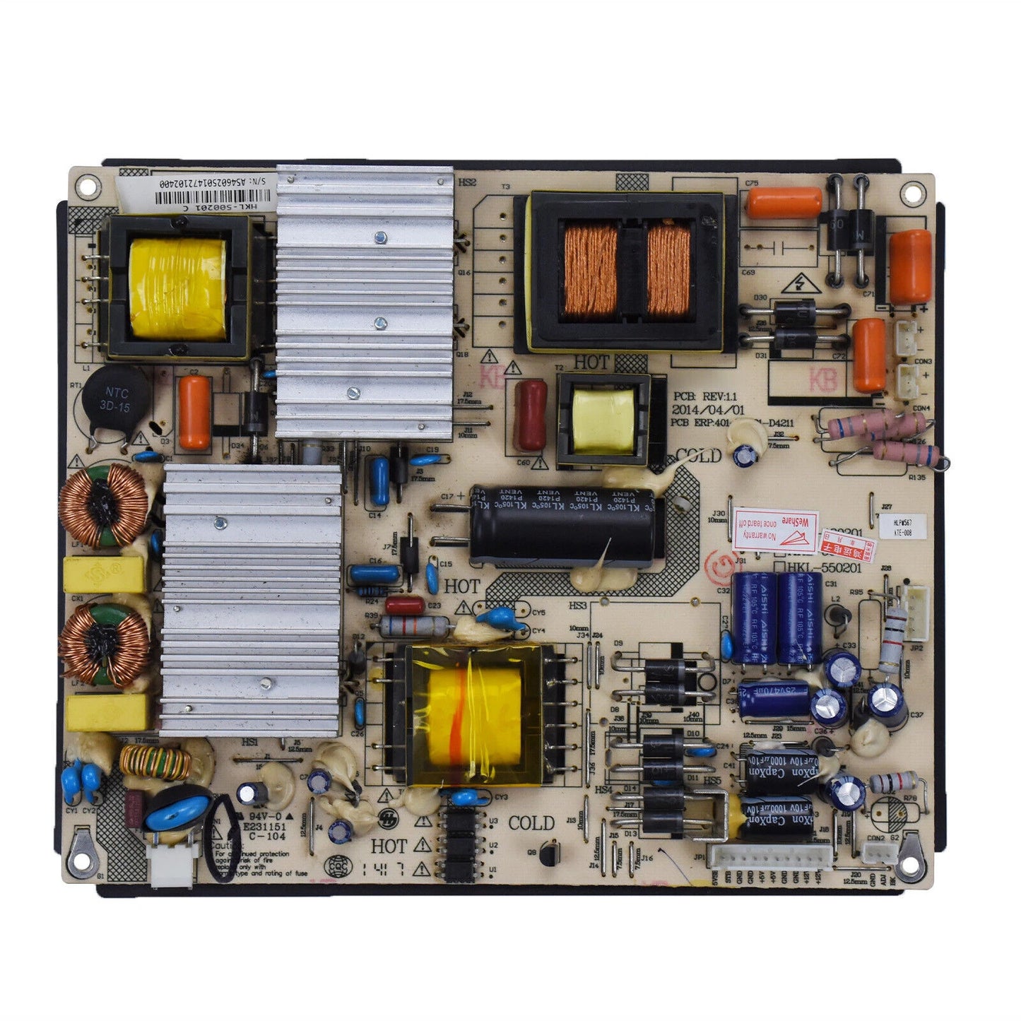 Power Supply Board HKL-480201 for HKC HKL500201 HKL-550201 401-2K201-D4211