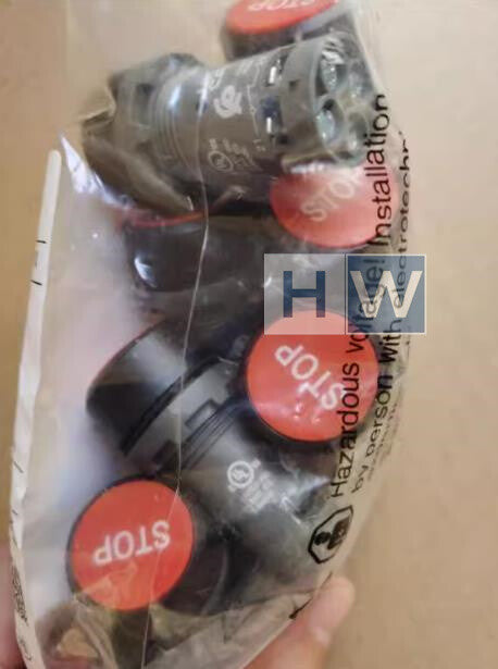 10Pcs/pack  ABB Special Symbol Flat Button CP9-1087 2NC Red STOP Self-locking