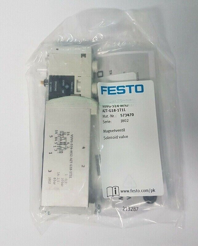 1PC For FESTO VUVG-S14-M52-AZT-G18-1T1L 573470 Solenoid