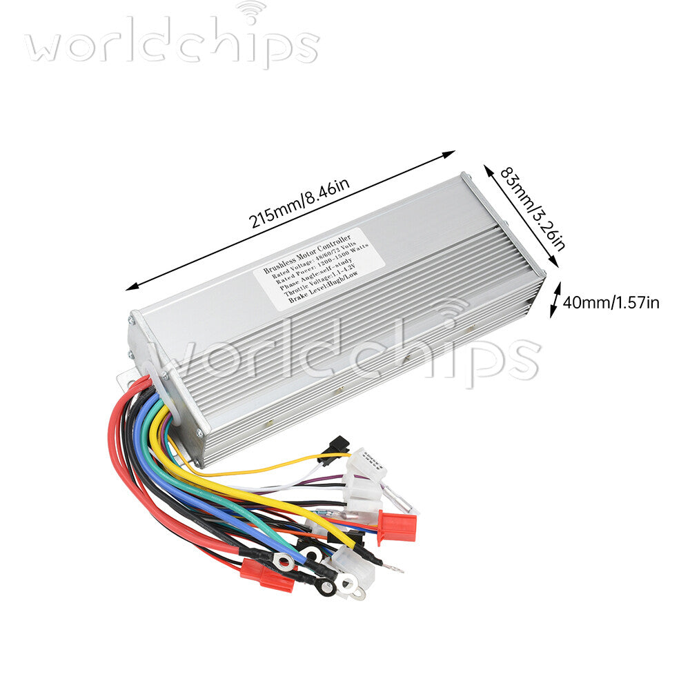 48V60V64V72V 1200W-1500W Universal Smart Electric Vehicle Brushless Controller