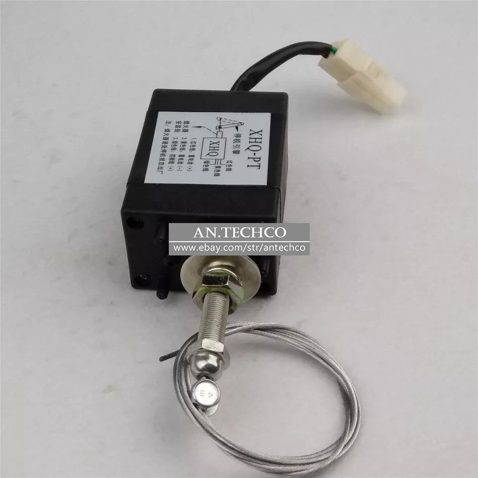 Engine Stop Solenoid XHQ-PT 12V 24V Diesel Engine Flame Out Device Off/On