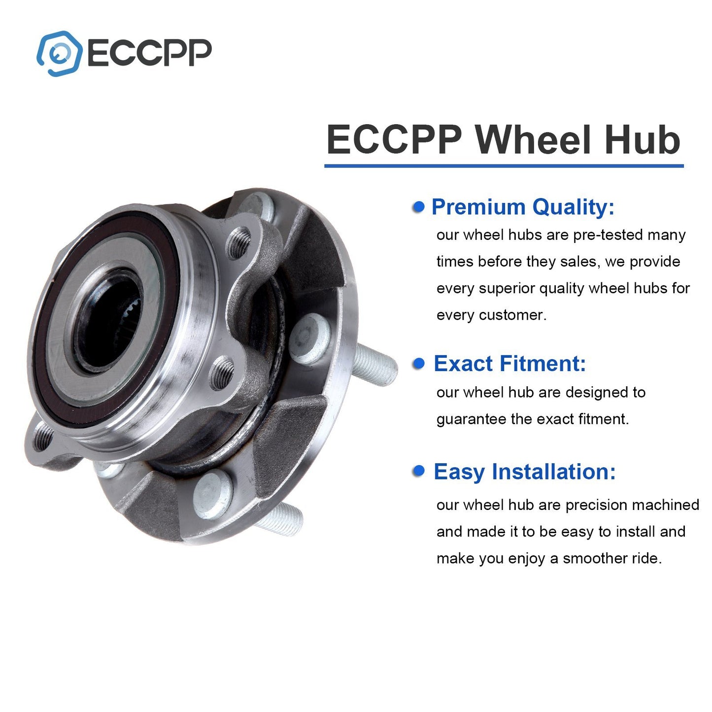 1Pc Wheel Hub Bearing Front For Toyota RAV4 3.5L 2006-2018 Scion tC Manual Trans