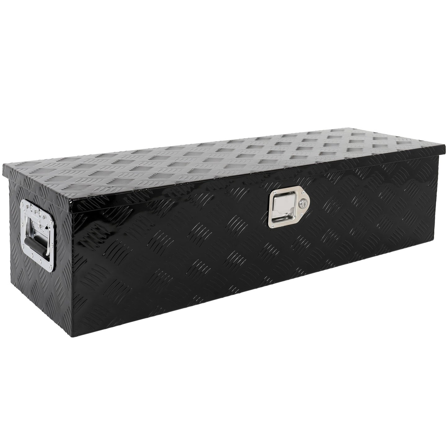 39"*13"*10" ALUMINUM PICKUP TRUCK TRUNK BED TOOL BOX TRAILER STORAGE BLACK