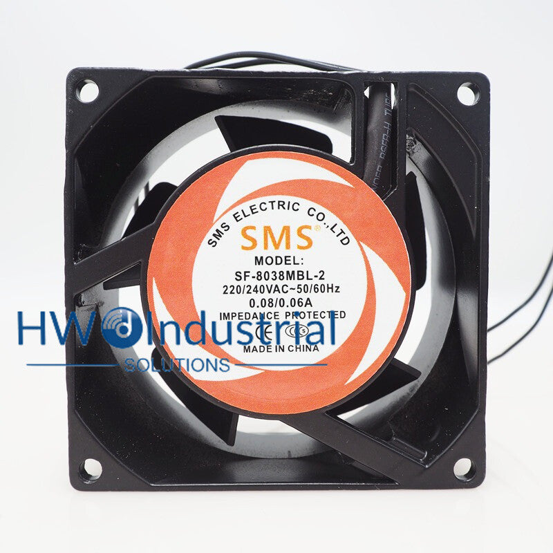 SMS 8CM SF-8038MBL-2 0.08/0.6A 220-240V 8CM Axial Flow Cabinet Case Cooling Fan