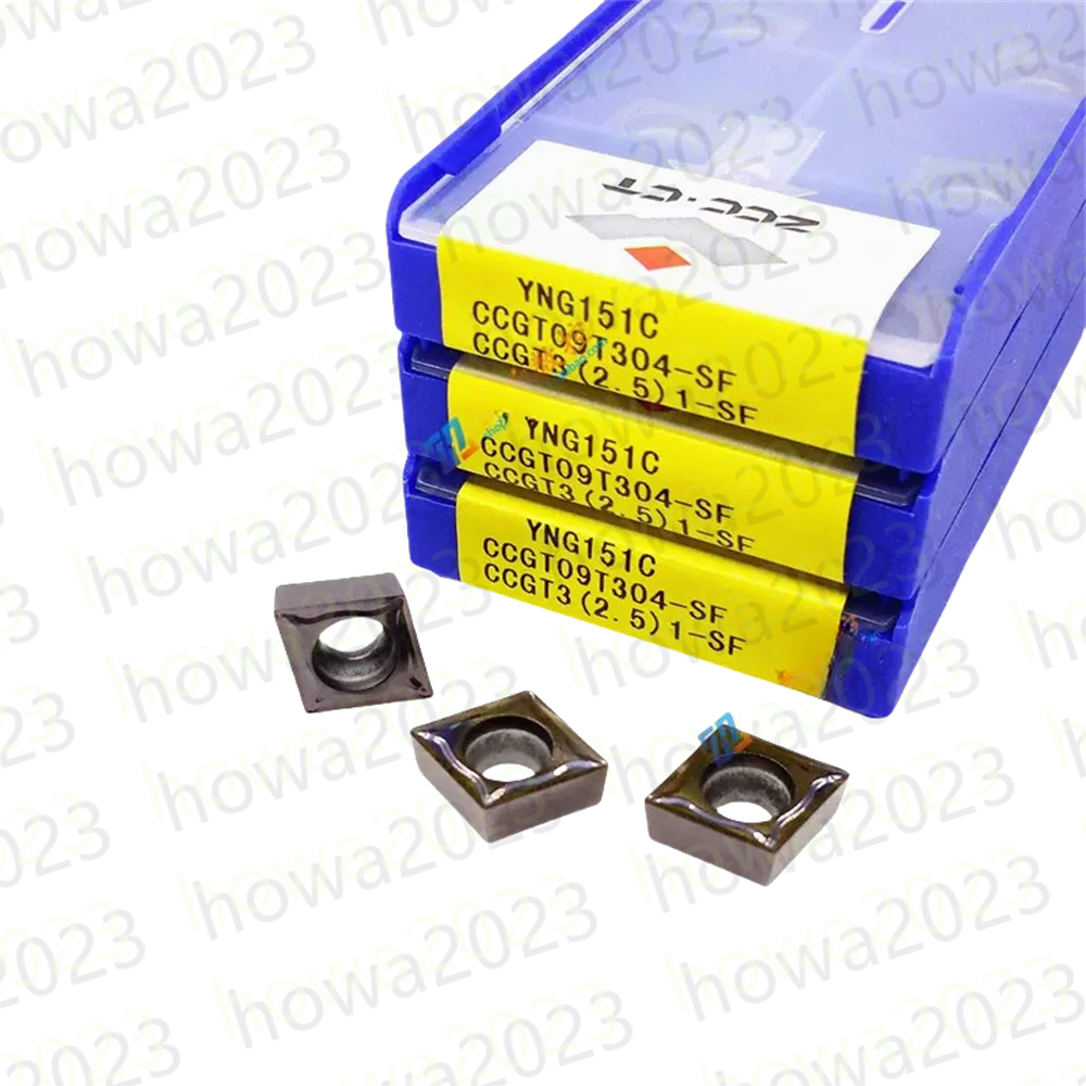 10pieces/Box CCGT09T304-SF YNG151C CCGT3(2.5)1-SF Carbide Insert CNC Blade