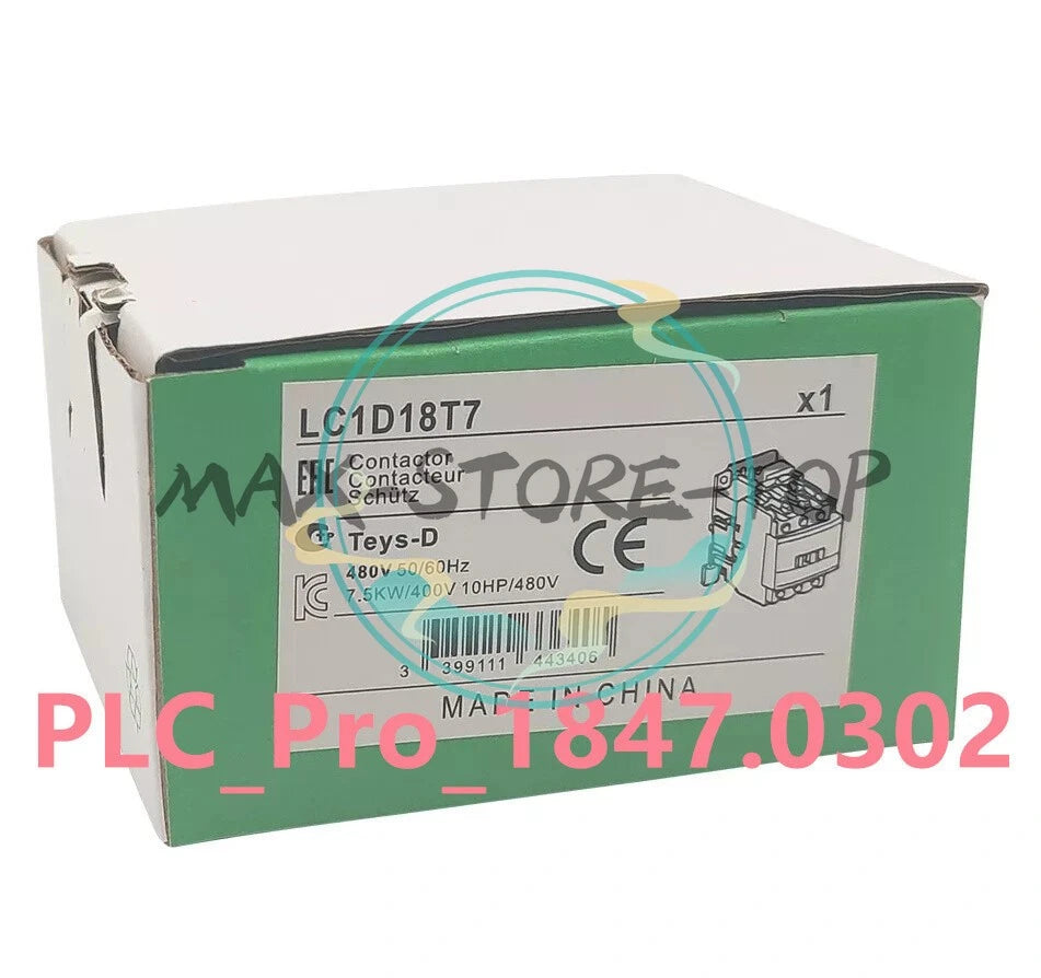 1PCS LC1D18T7 AC Contactor 480V coil 18A replace Contactor Schneider LC1D18T7