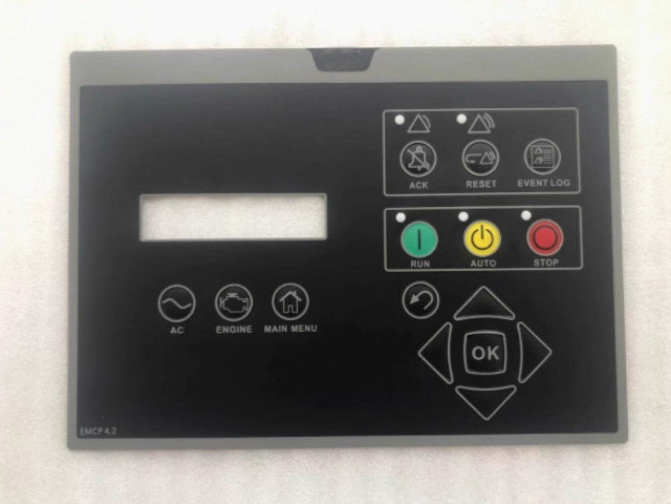Operating Membrane Overlay for Caterpillar EMCP 4.2 Generator Control Panel 4.2B