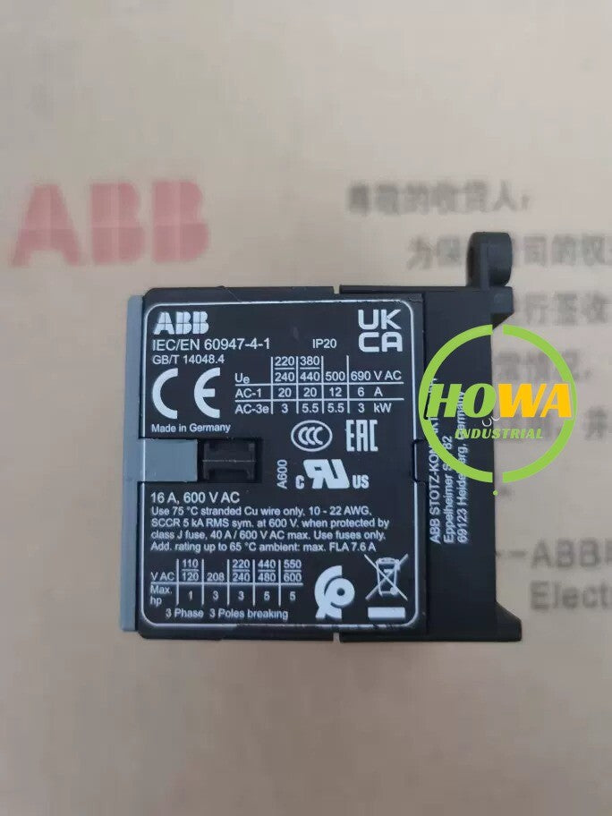 ABB Miniature Contactor B7-30-10-F Coil Voltage AC24V 50/60Hz