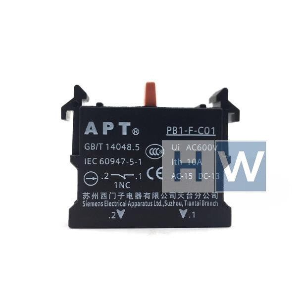 20Pcs/BOX SIE-MENS APT Button PB1S Auxiliary Contact PB1-F-C01 1NC
